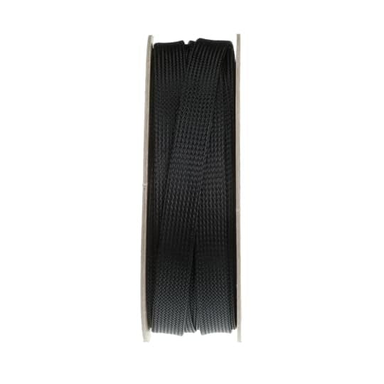 S750PC-0 Ty-Rap Expandable Braided Wire Sleeve, 1/2 in Dia x 100 ft L Sleeve, Polyethylene Terephthalate, -94 to 257 deg F, Black