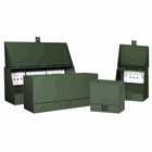 Utility Junction Cabinet, 30.00x30.00x18.00, Green, Steel