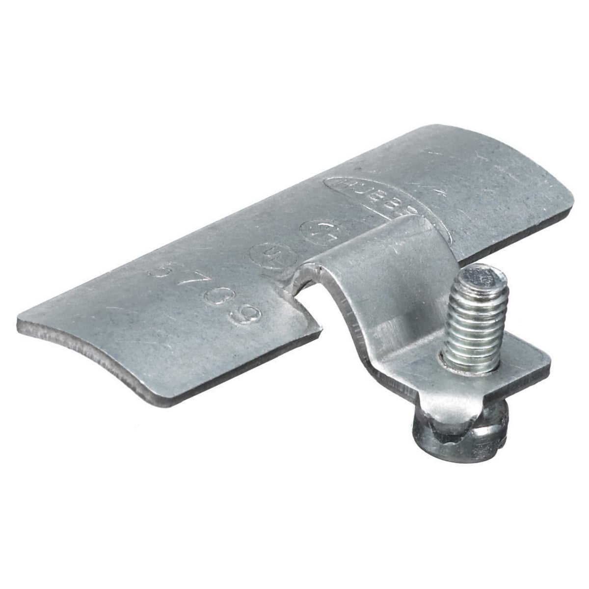 HBL5709 Roll Formed Standard Ground Clamp, For Use With HBL500, HBL700 and HBL750 Series Metal Raceways, Steel