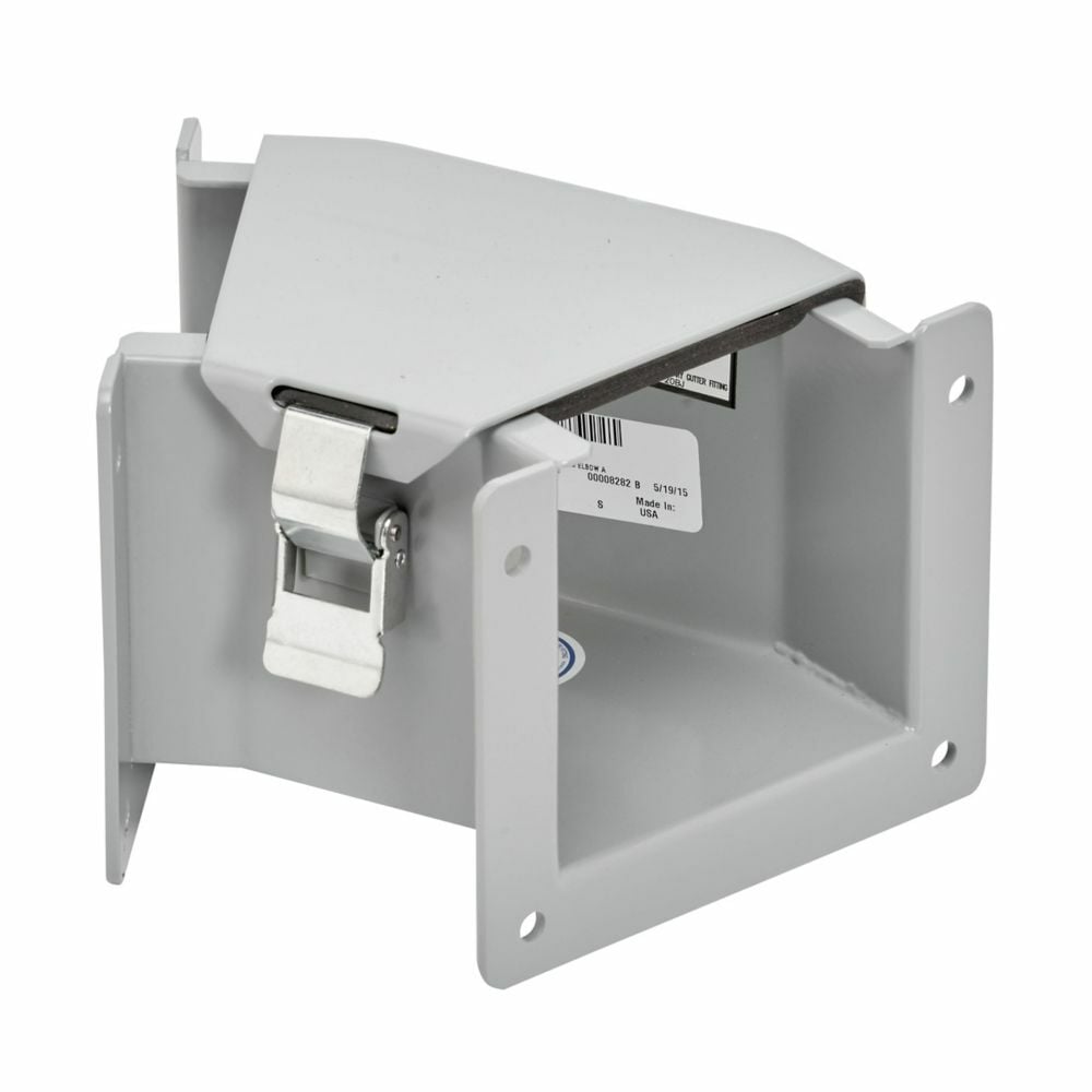 88-12LE9A D90 Top Opening Wireway Elbow, 10-3/4 in L x 8 in W x 8 in H, 90 deg Bend, Steel