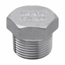 PLG200SS Hex Head Conduit Hub Plug, 2 in, For Use With Threaded IMC/Rigid Conduit Hub, 316 Stainless Steel