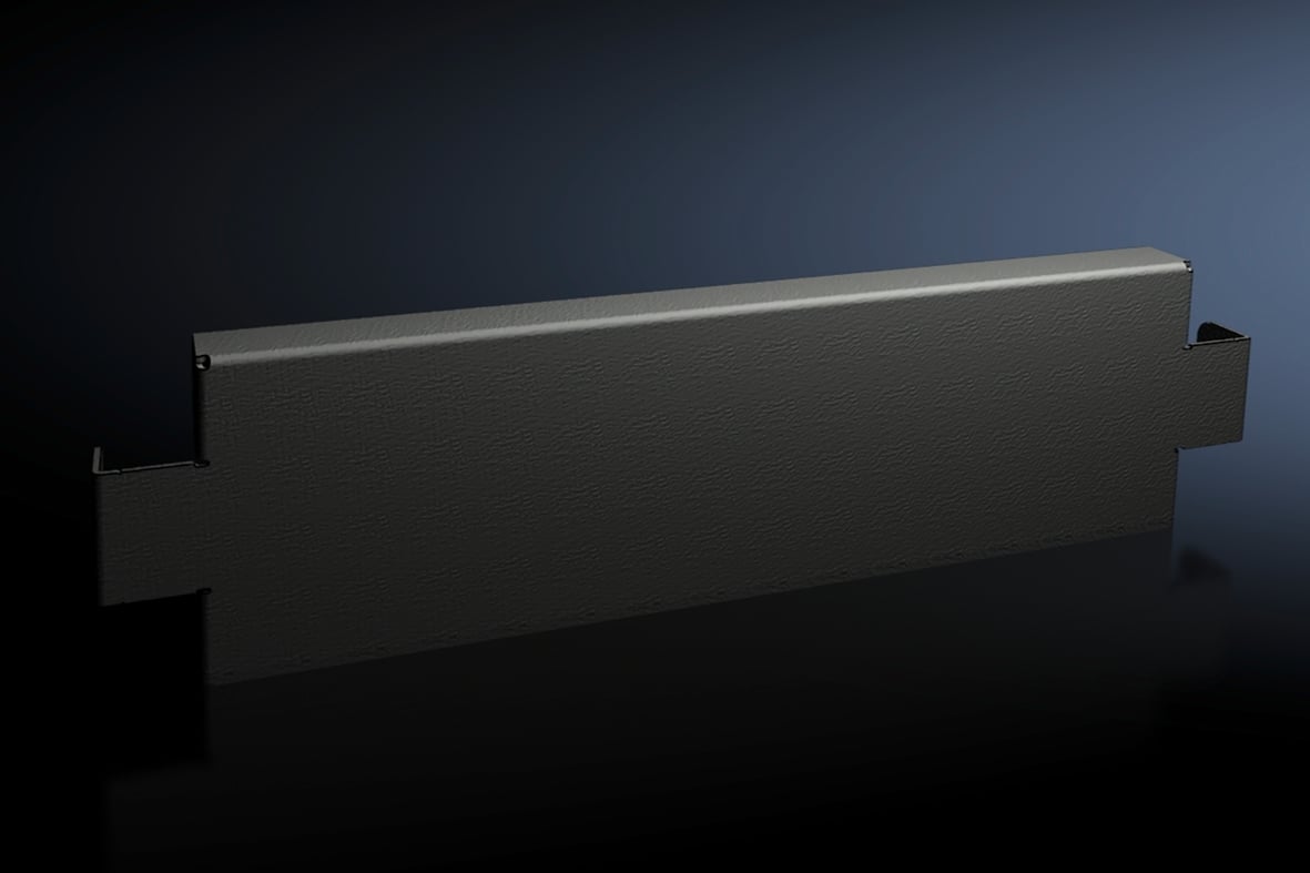 8620032 Side Base/Plinth Trim Panel, 100 mm H, For Use With 500 mm D VX Base/Plinth System Enclosure, Carbon Steel