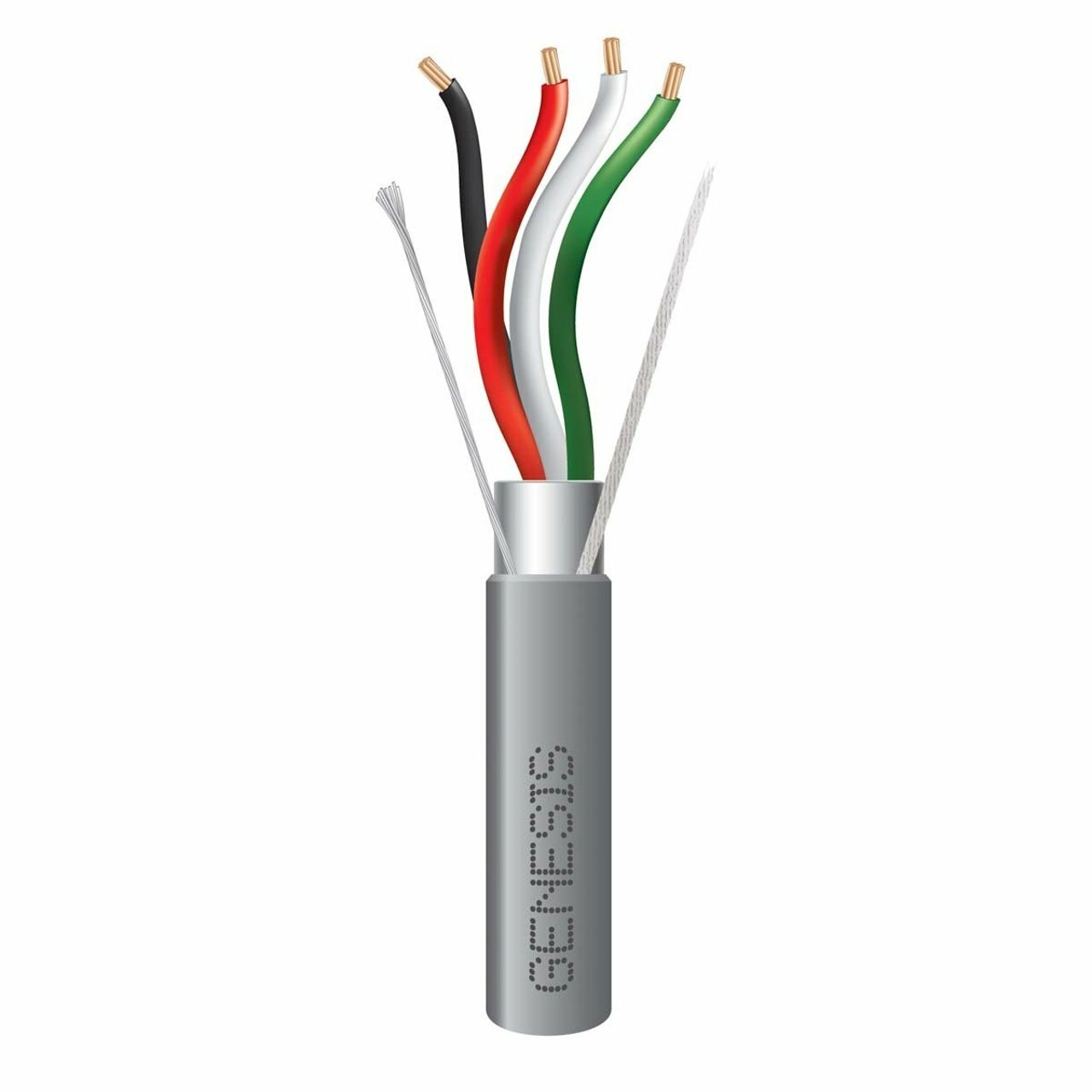 18/4 STRANDED SHIELDED CABLE - 1000 FT PULL BOX - GRAY