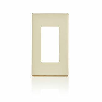80301-ST Decora Screwless Standard Size Wall Plate, 1 Gangs, 2.75 in W x 4.61 in H, Polycarbonate, Light Almond