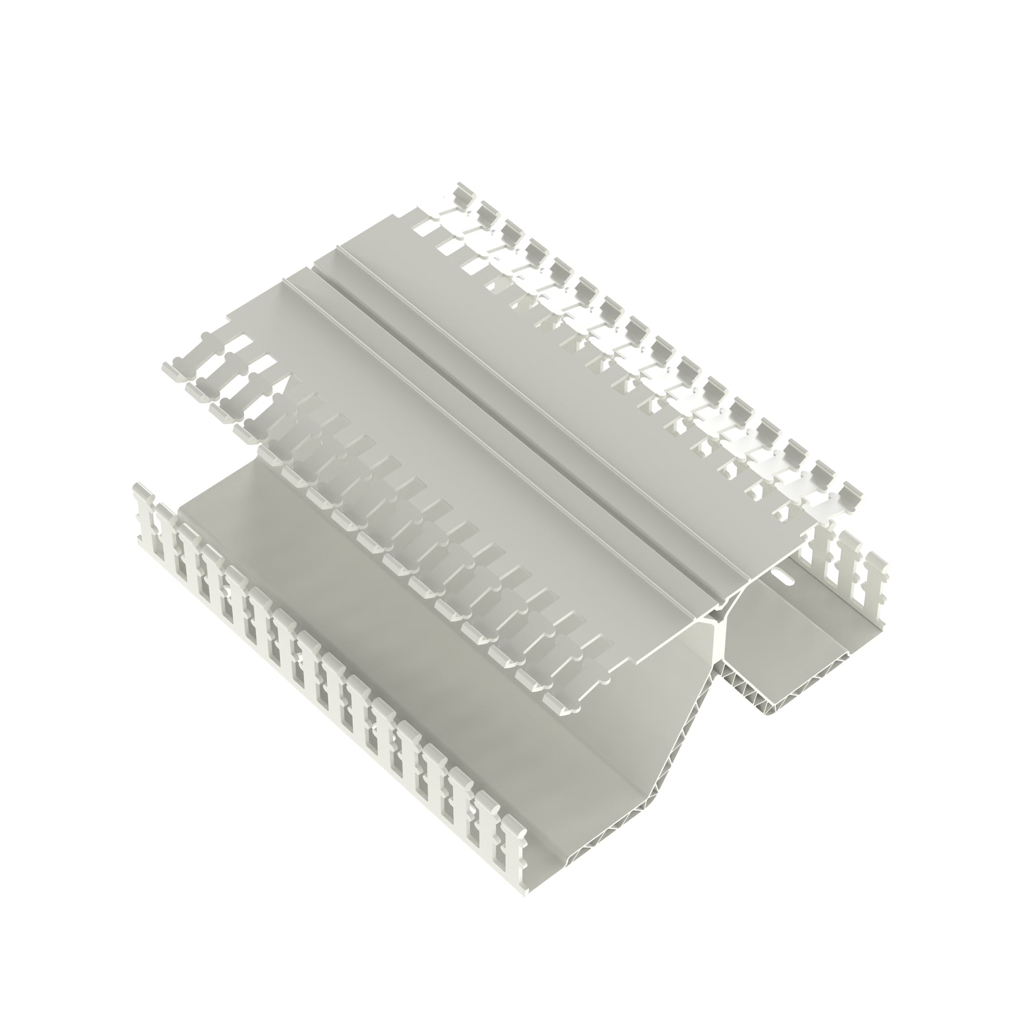 DRD44WH6 Panduct PanelMax DRD Wiring Duct, 0.31 in Slotted Slot, 8.23 in W x 4.12 in D, PVC