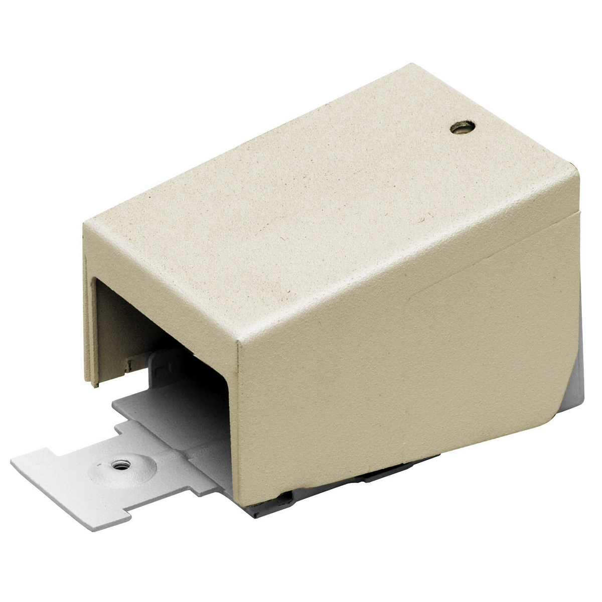 HBL2410CIV Large Radius Standard Entrance End Fitting, 1.22 sq-in, For Use With HBL2400 Series Metal Raceway, Rolled Steel, Ivory