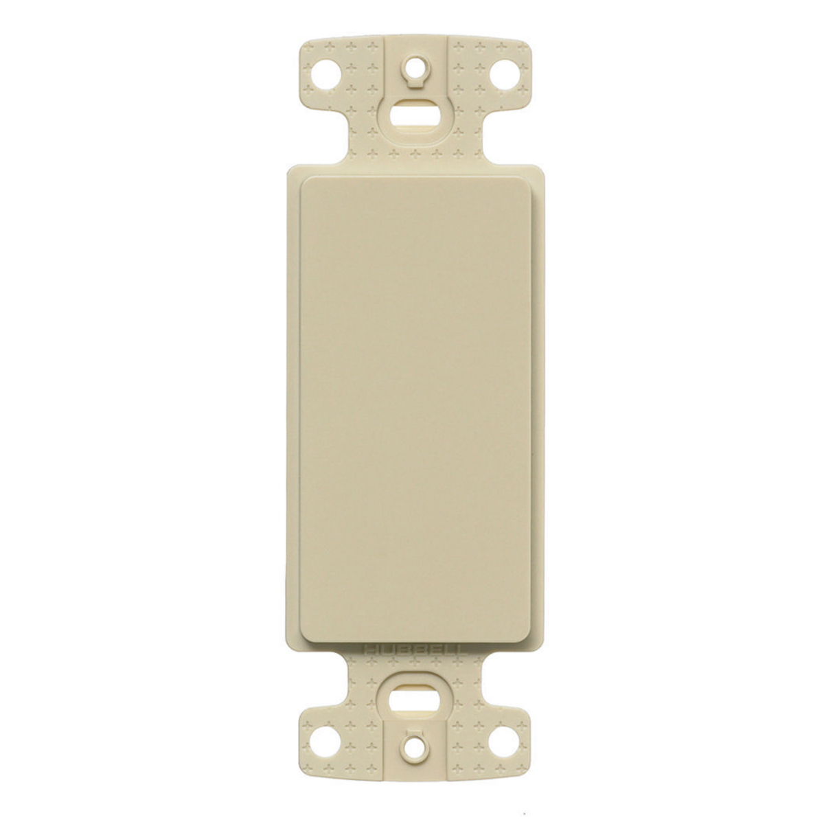 NS620I Blank Standard Decorator Frame, 1 Gangs, High-Impact Thermoplastic, Ivory, For Use With Multimedia Jack
