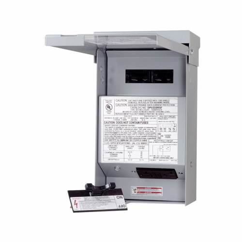 DPU222RGF20 Non-Fused Pullout Air Conditioning Disconnect, 120/240 VAC, 60 A, 10 hp, 2 Poles