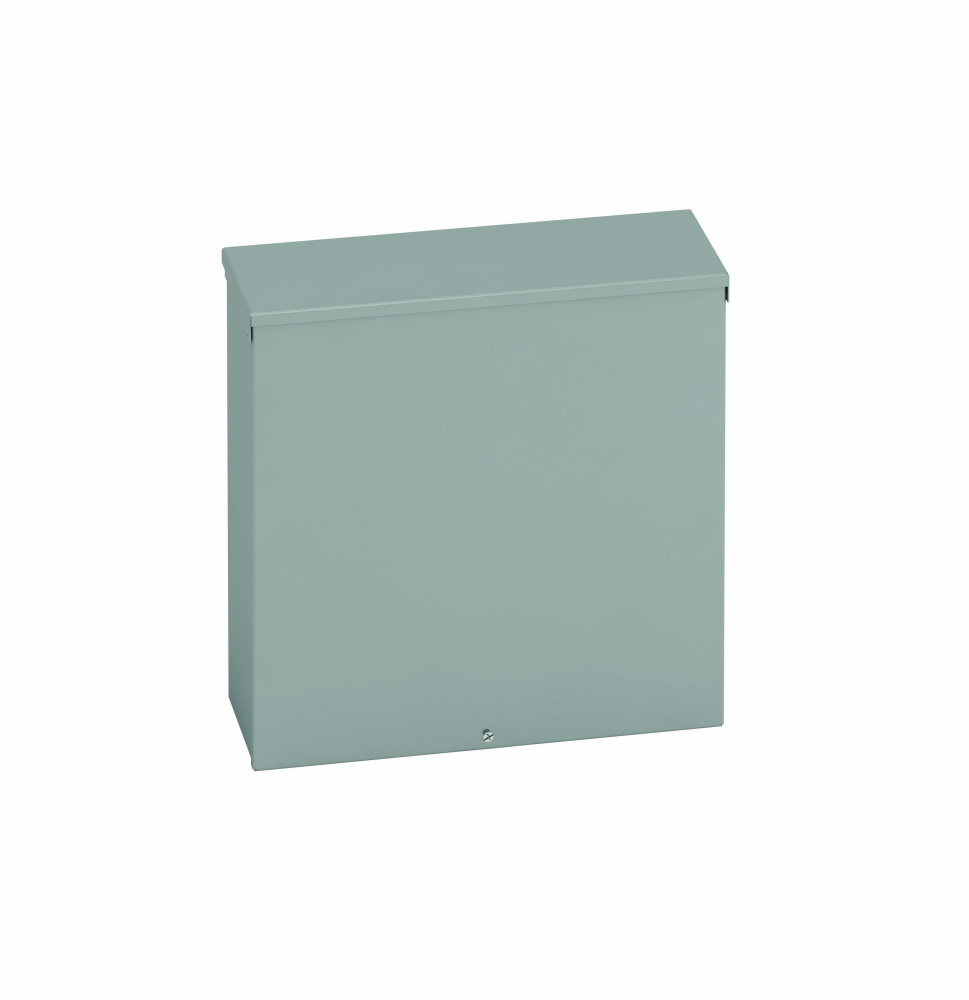 Type 3/3R junction boxes, 24" height, 6" length, 24" width, NEMA 3R, Screw cover, RTSC enclosure, Surface mounted, Medium single door, 9, Embossed thru holes, Carbon steel