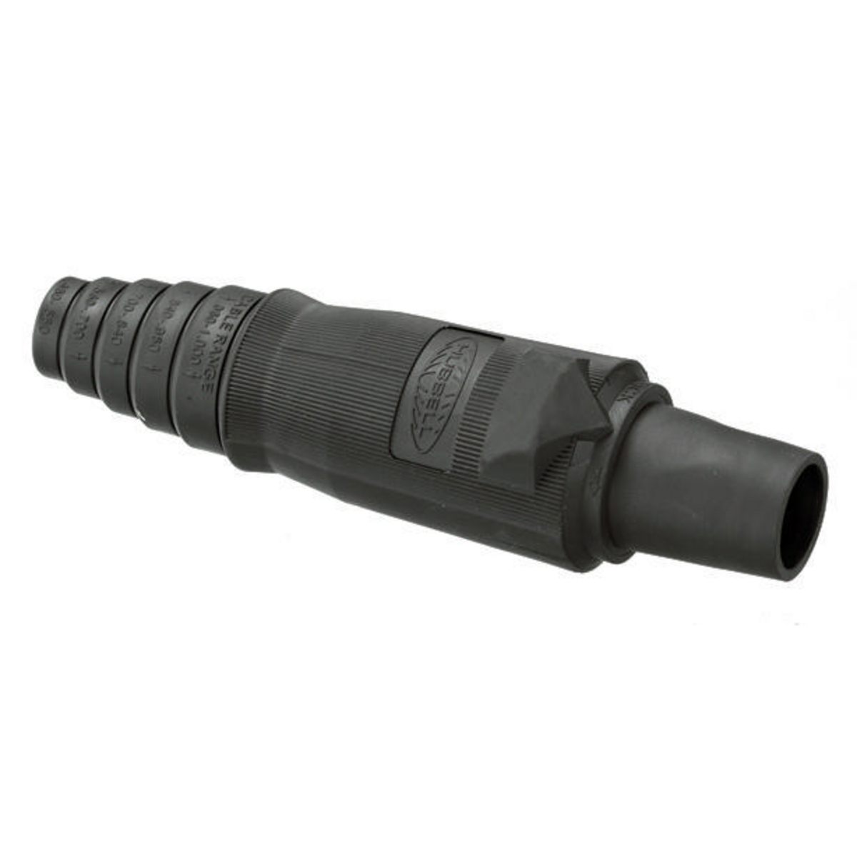 HBLFBBK 16 Series 1-Pole Female Heavy Duty Replacement Standard SC/PPC Type Cord Mount Plug Body, Composite, Black