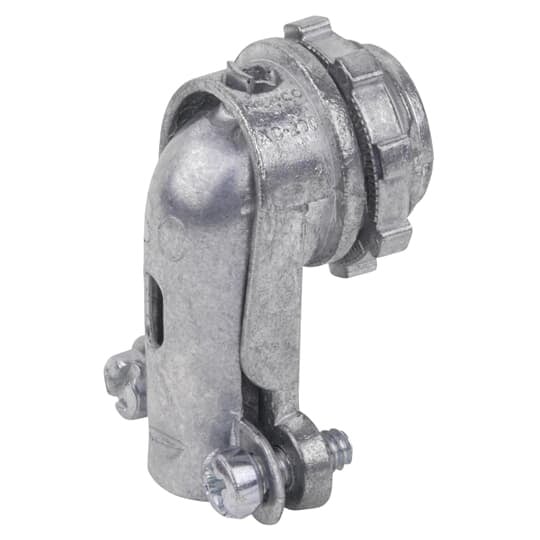 XC-493 Steel City Non-Insulated Conduit Connector, 1 in Trade, 1.187 to 1.406 in Cable Openings, Malleable Iron, Zinc Plated