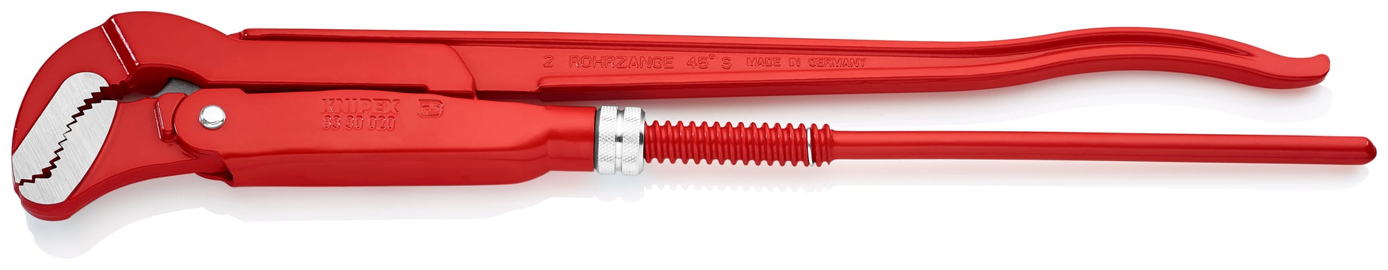 Swedish Pipe Wrench-S-Type, 21 1/4 in., Bare Handles
