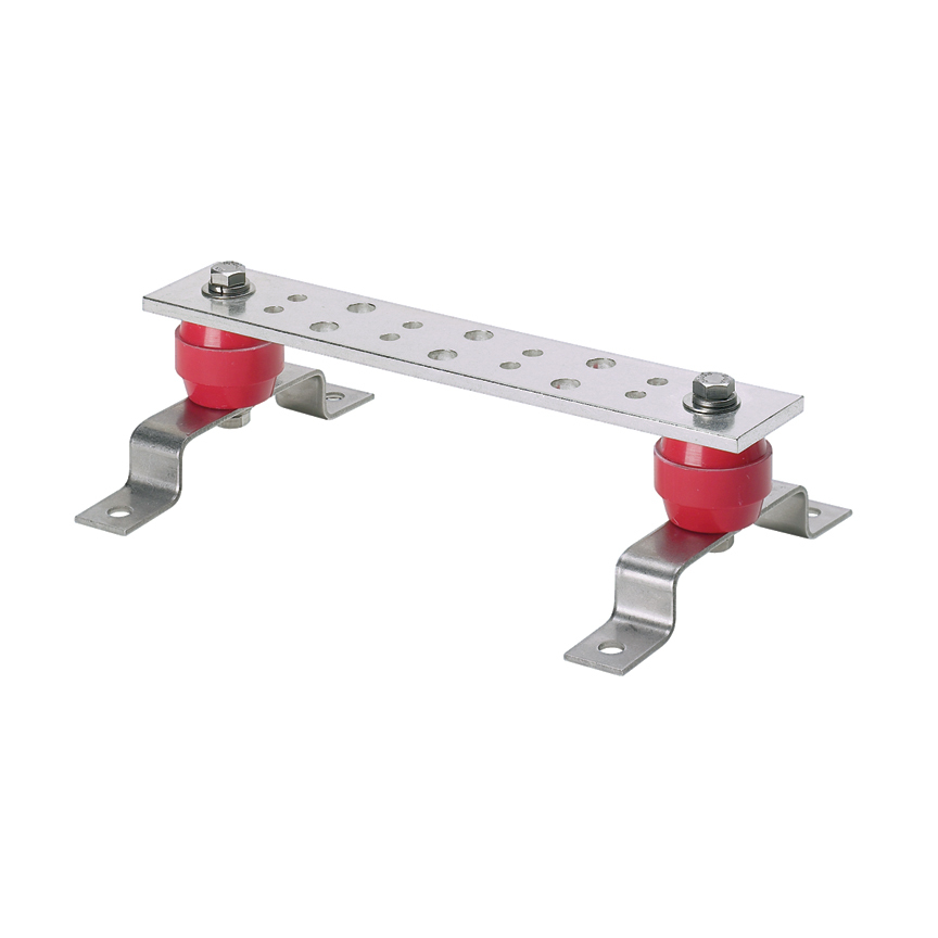 GB2B0514TPI-1 StructuredGround Telecommunication Flat Grounding Busbar, 24 in L x 2 in W, 600 V AC, Copper