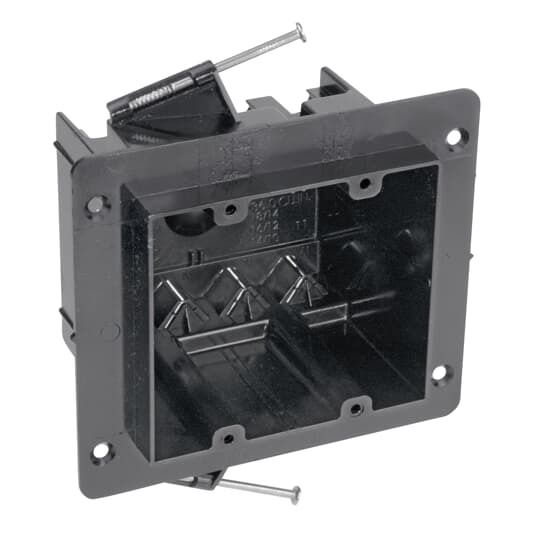 NG-236-V Carlon Universal Flanged Outlet Gang Box, Polycarbonate, 36 cu-in Capacity, 2 Gangs