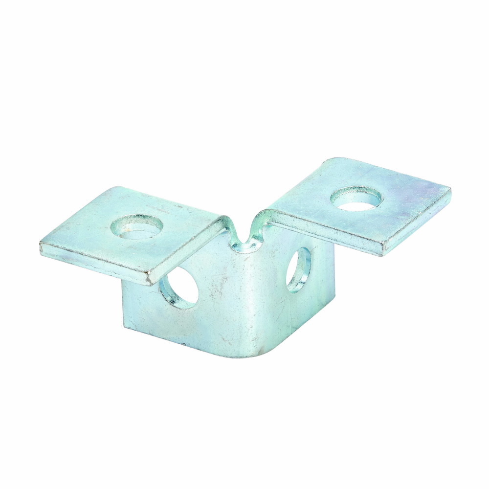 B119GRN 90 deg Double Corner Angle, 4 Holes, 2-1/16 in L x 3-1/2 in W, Steel