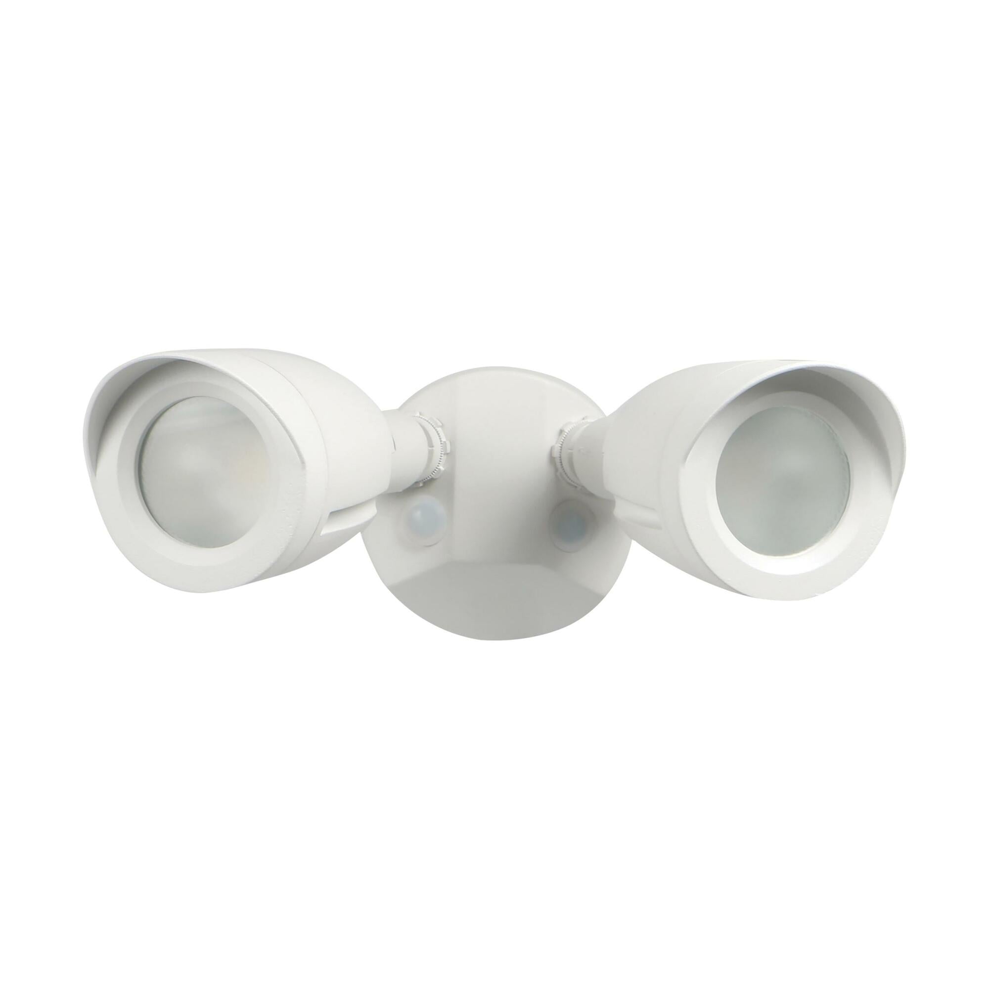 65-710 Dual Head Hardwired Socket Non-Dimmable LED Security Light, (2) LED Lamp, 20 W Fixture, 120 to 277 V AC, Die Cast Aluminum Housing