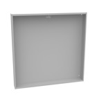 48x6x48 Screw Cover Type 1 UL Listed Steel No Knockouts ANSI 61 Gray Cover with Teardrop Slots Mounting Holes in Back