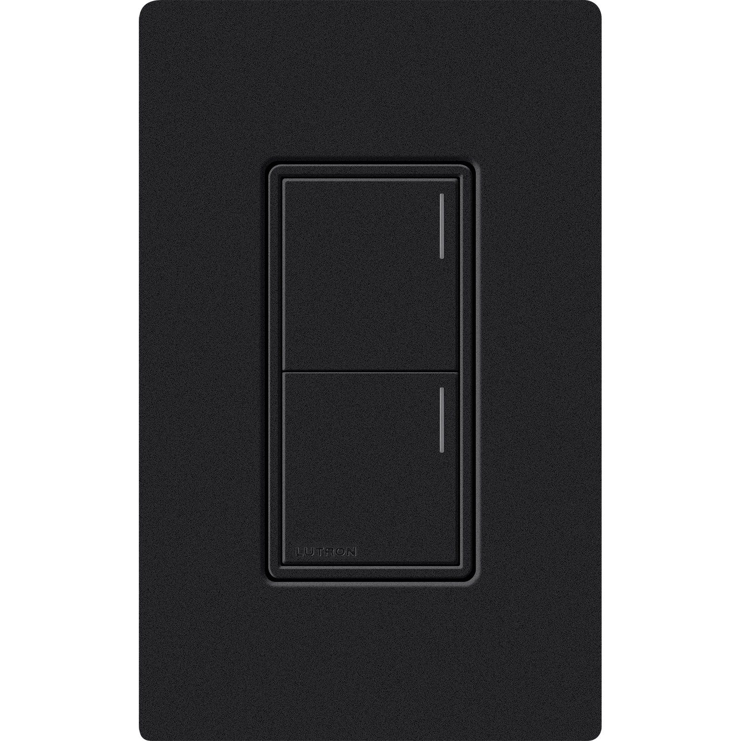 RRST-W2B-MN Sunnata RF 2-Button Wall Keypad for RA3 Systems, Neutral Required, 120-277V, Midnight