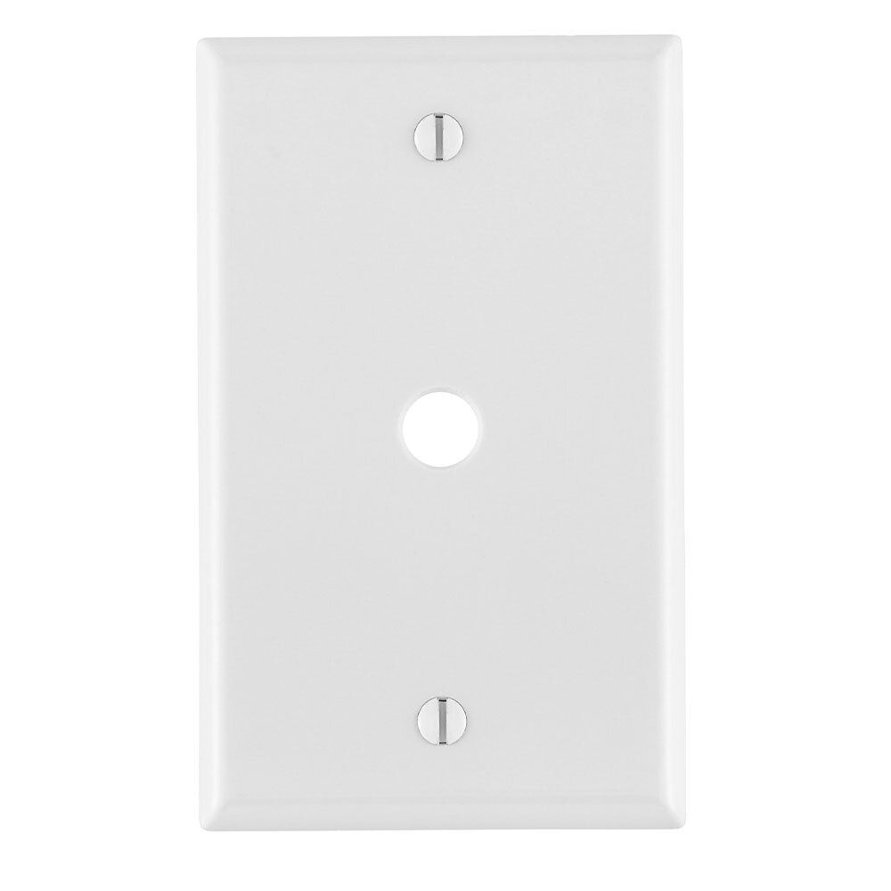 88013 Standard Size Wallplate, 1 Gang, 2-3/4 in W, Thermoset, Box Mount
