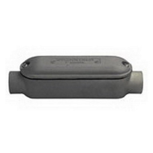 C8X-250M Type C8X Mogul Conduit Outlet Body With Cover, 2-1/2 in Hub, 335 cu-in Capacity, Malleable Iron, Triple Coated