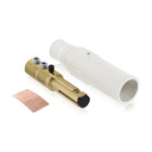 Male Plug, Contact & Insulator, Cam-Type, Detachable, Double Set Screw Termination, 350-500MCM, 690 Amp Max, 17 Series Taper Nose - WHITE