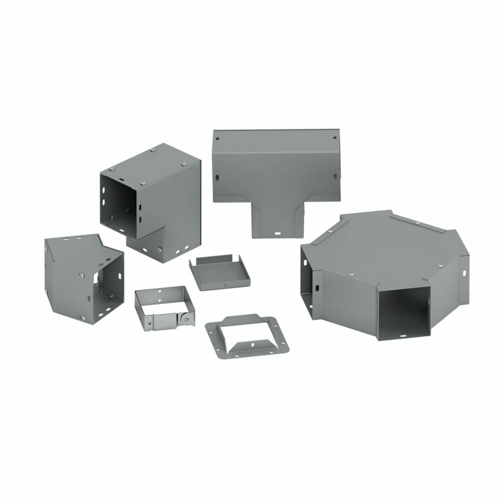 wireway elbow fitting, Lay-in, 90? elbow, side opening, NEMA 1, Galvanized steel, 12" X 12"