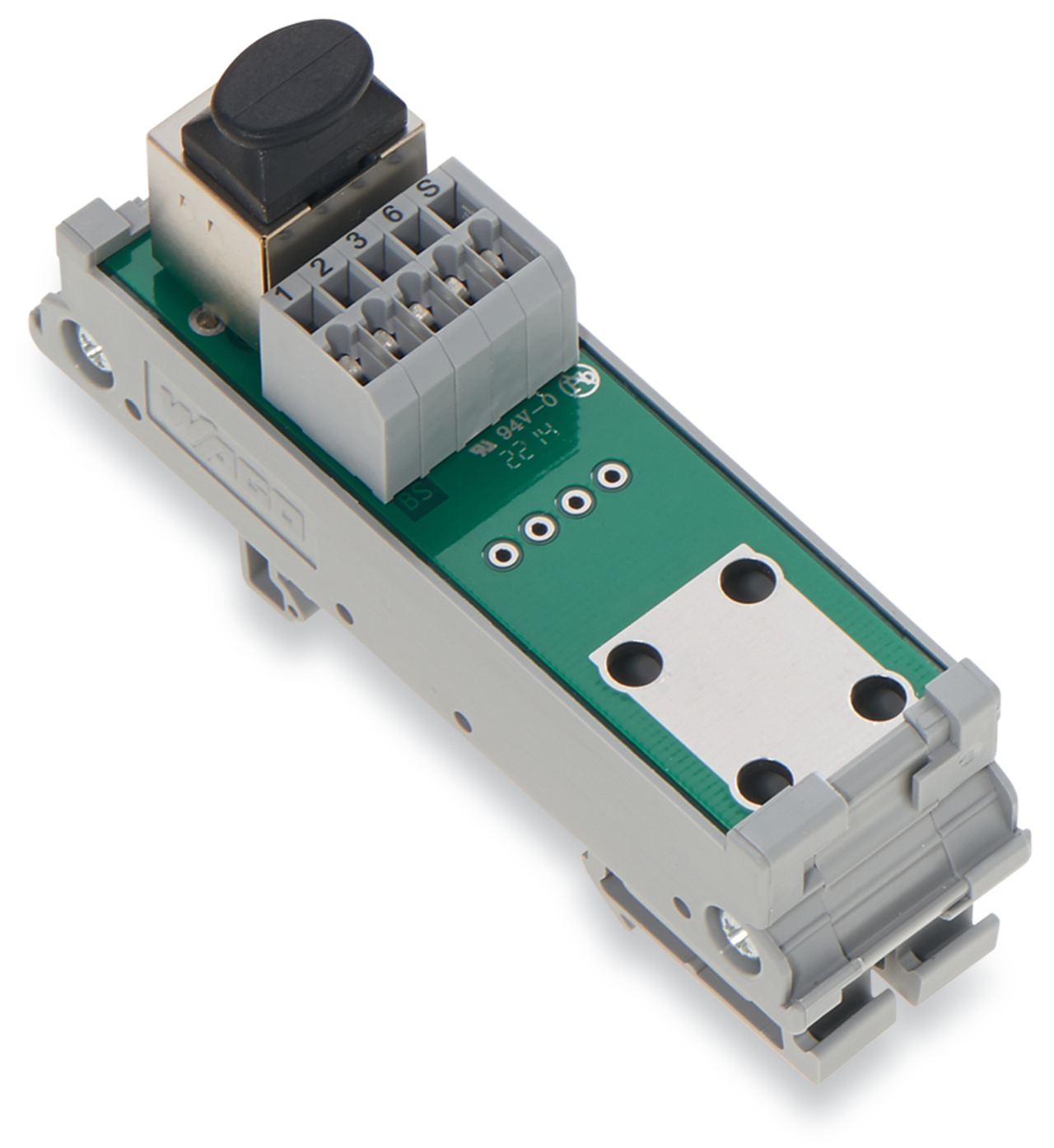 289-174 CAT 5 Interface Module, 1.5 A, 28 to 14 AWG Wire, DIN Rail Mount