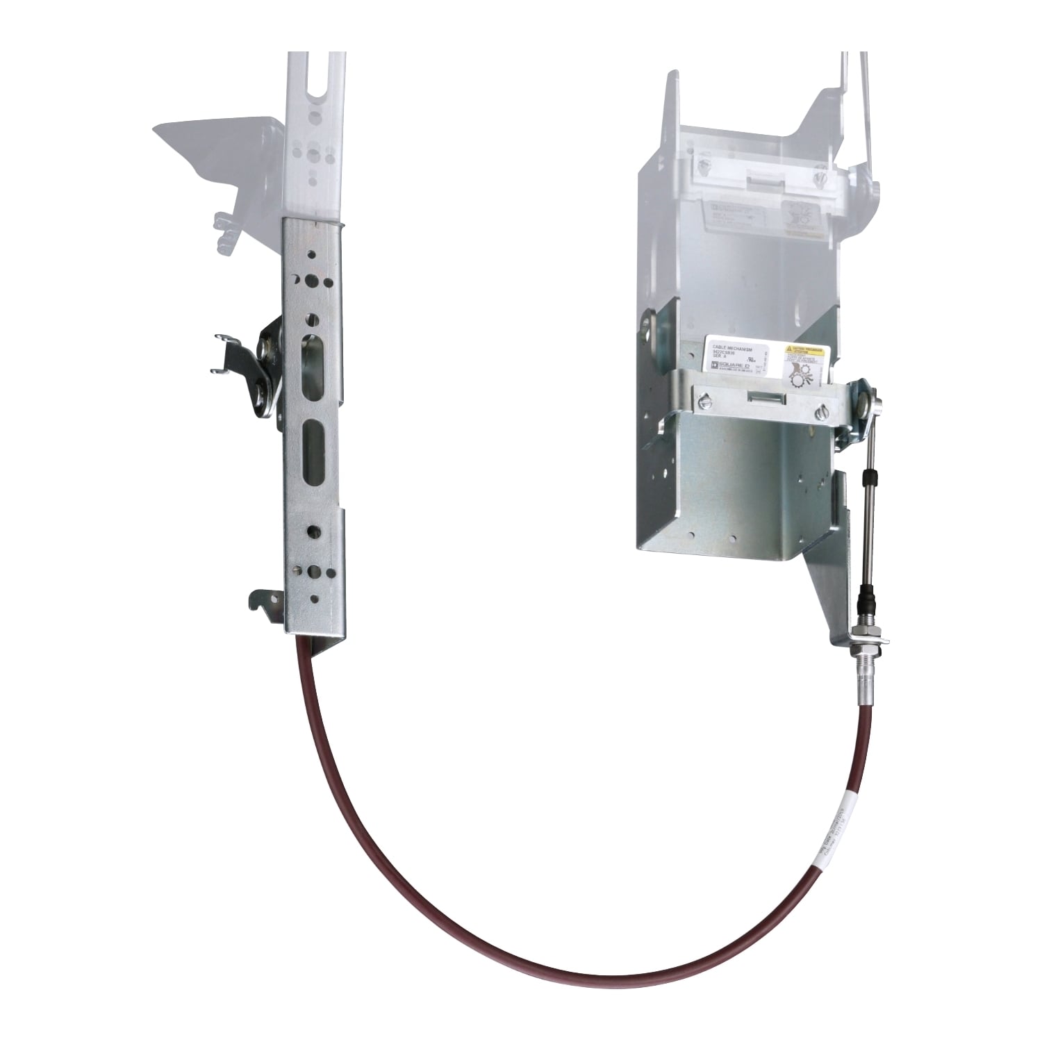 9422CSB30 Flexible Single Cable Operating Mechanism, Flange Handle Mounting, For Use With PowerPact 2/3-Pole 125 A B-Frame Molded Case Circuit Breaker, Class 9422 Handle Mechanism, 36 in Cable Handle to Device Connection