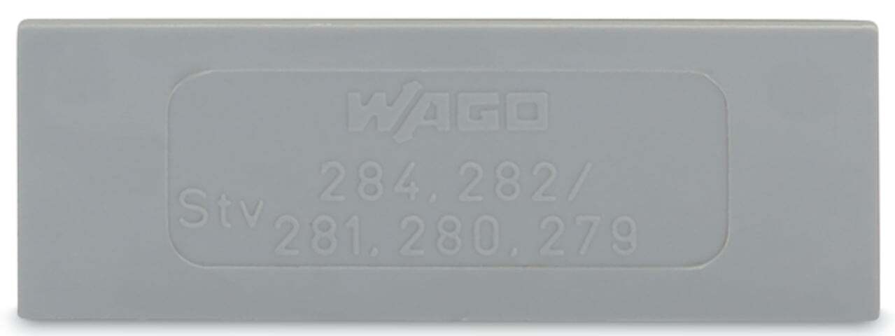 281-333 Intermediate Plate, For Use With Rail Mounted, Polyamide, Gray