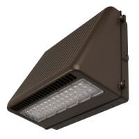 OWF1080MV40BZ Cygnus Dimmable Wallpack,) LED Lamp, 80 W Fixture, 120 to 277 V AC, Fine Textured Powder Coated Housing