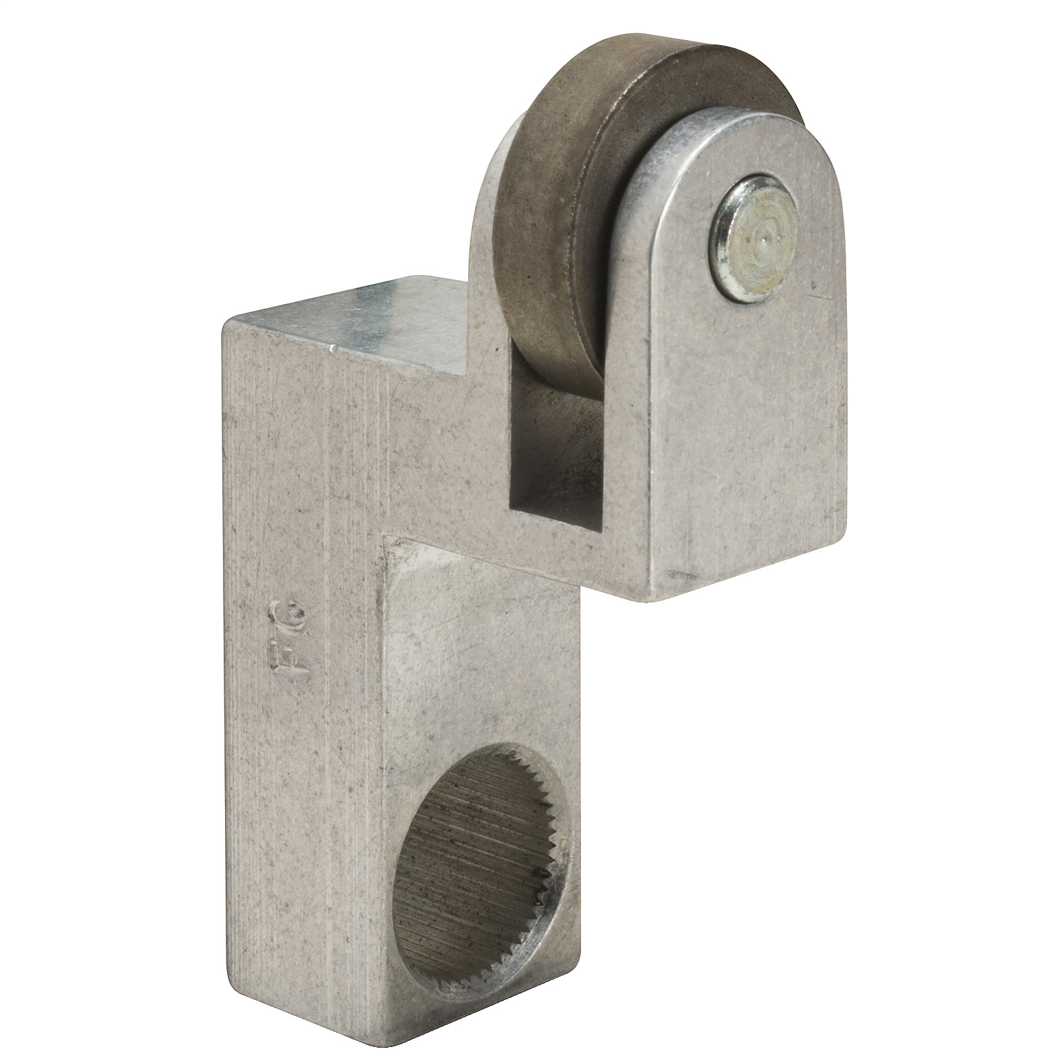 FC Style F Offset Spring Return Roller Lever, 1-1/2 in L x 1 in W Arm, Steel Roller, Aluminum Arm