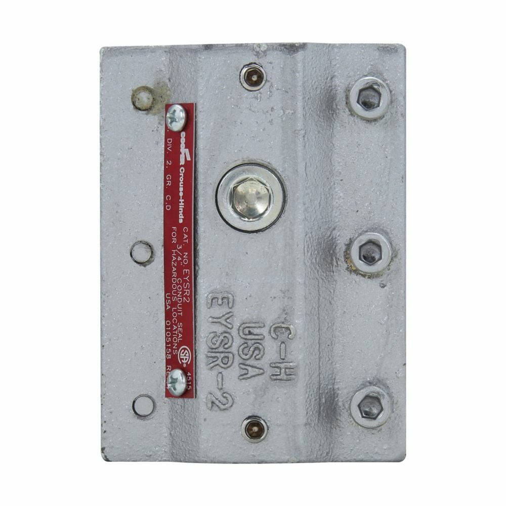 EYSR3 Condulet Dust-Ignitionproof Explosionproof Retrofit Sealing Fitting, 1 in, For Use With Vertical/Horizontal Positions Rigid Conduit System, Feraloy Iron Alloy, Aluminum Acrylic Painted/Electro-Galvanized