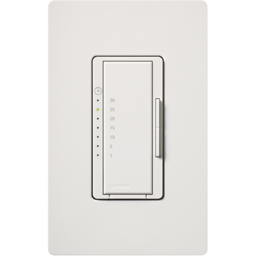 MA-T530G-WH Maestro Designer Countdown Eco-Timer Control Switch, 1 to 30 min Setting, 120 VAC, 1NO 1 Form A Contact, 1 Poles
