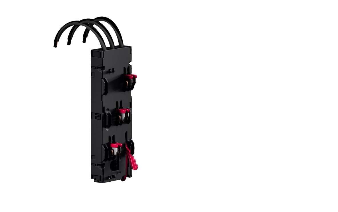 RX component adaptor 80 A AWG 4, 3-pole, W: 72 mm