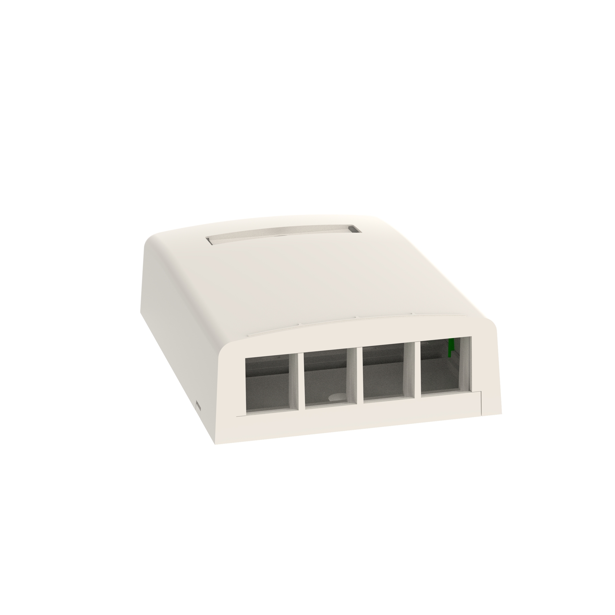 NetKey Surface Mount Box, 4-Port, White