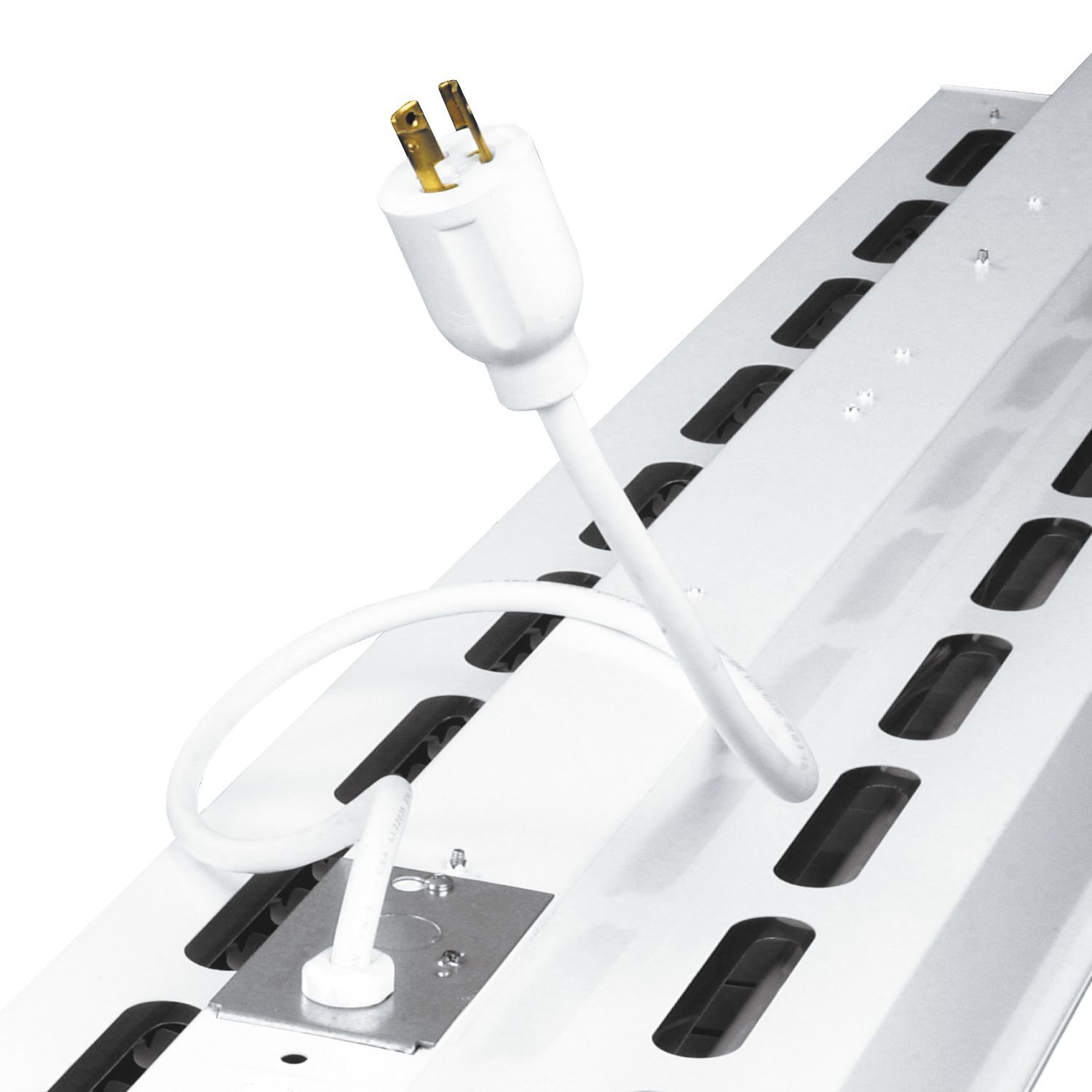 MC6 Metalux Modular Industrial Power Cord, 12 in L x 12 in W x 1-1/2 in H, For Use With LED Round High Bay and F-Bay Power Connection