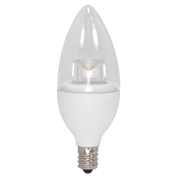 S8951 Dimmable LED Lamp, 4.5 W, 40 W Incandescent Equivalent, E12 Lamp, B11 Torpedo Shape, 1200 Lumens