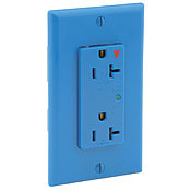5380-IGG 2-Pole 3-Wire Type 3-Duplex Isolated Self-Grounding Surge Protective Receptacle, 125 V AC, 20 A, 5 kA Short Circuit