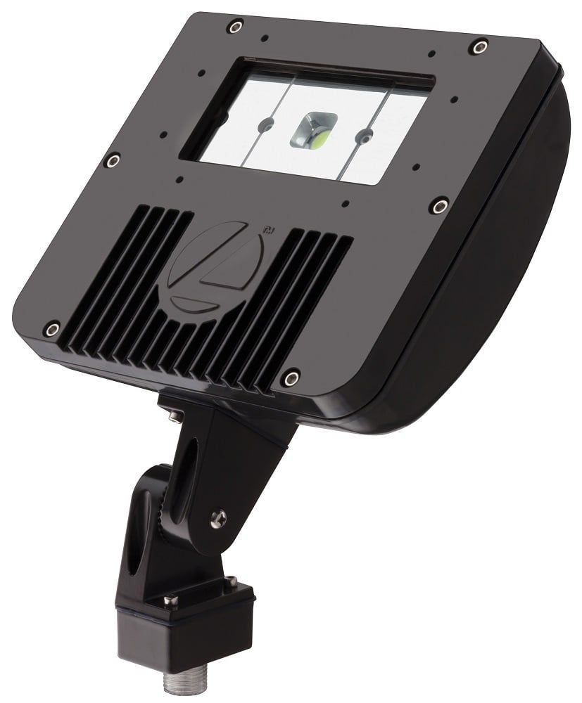 DSXF1 LED P1 50K M4 D Series Outdoor Size 1 Floodlight Fixture, LED Lamp, 21 W Fixture, 120 VAC, Thermoset Powder Coated Housing