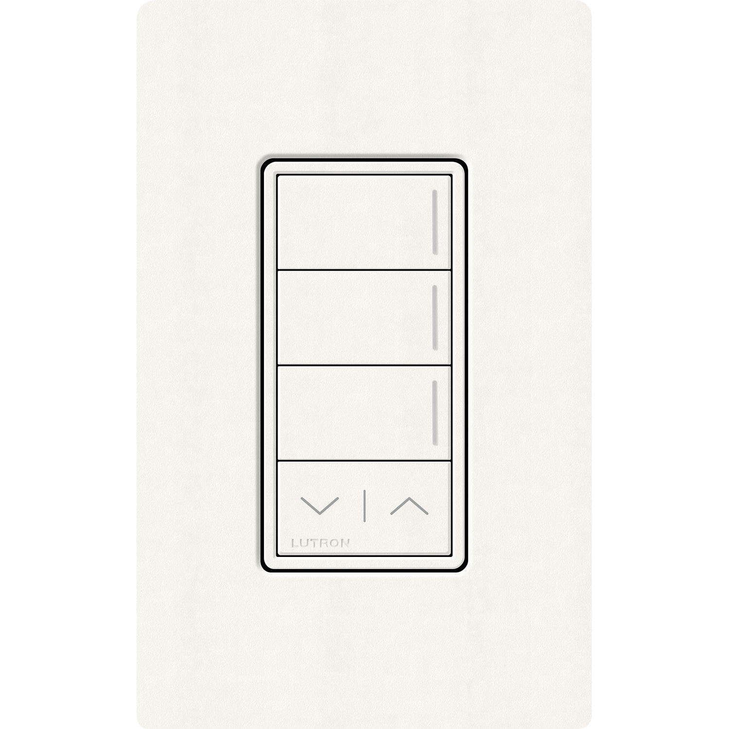 RRST-W3RL-BW Sunnata RF 3-Button Raise/Lower Wall Keypad for RA3 Systems, Neutral Required, 120-277V,RRST-W3RL-BW, Brilliant White