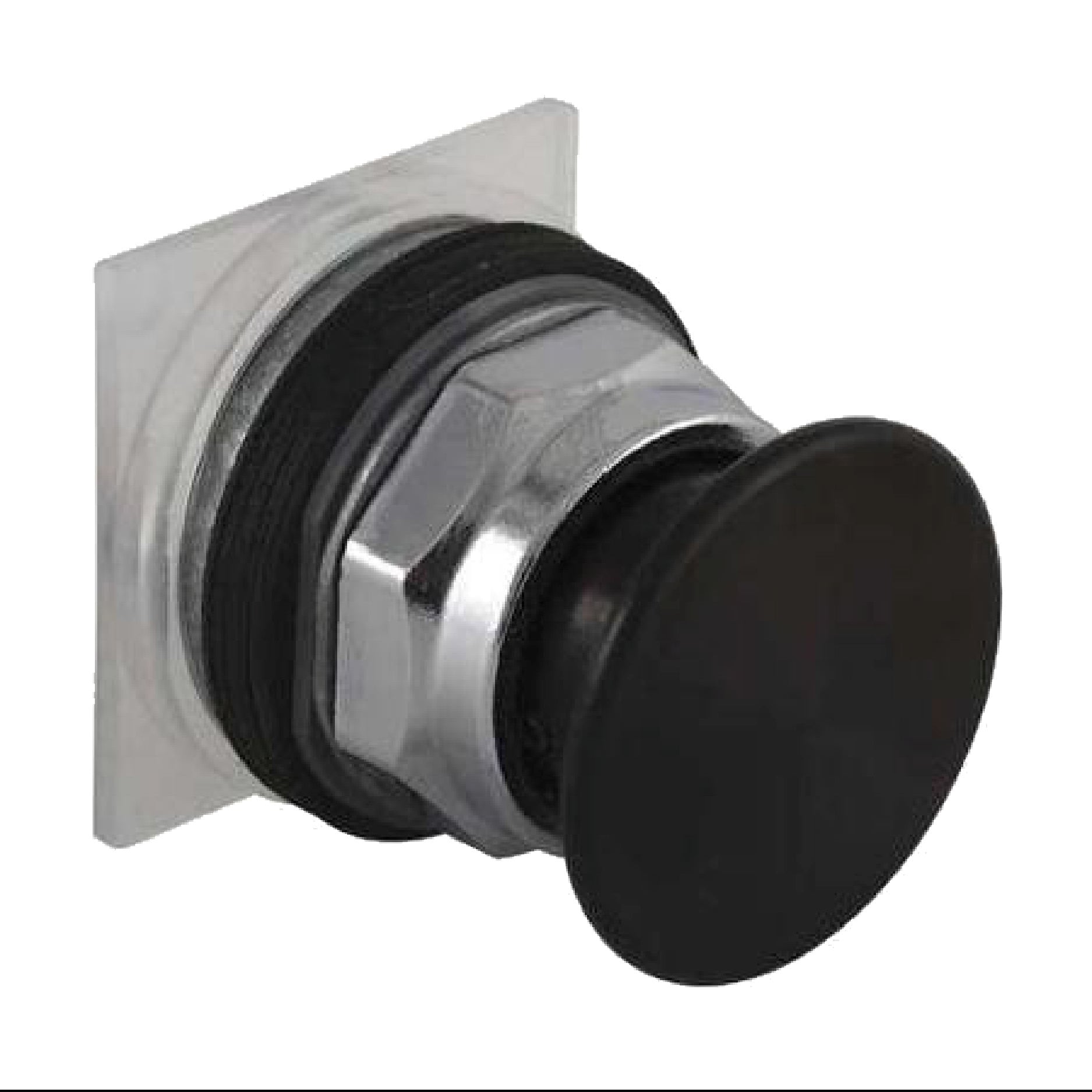 9001KR24BM Harmony Type K Dusttight/Oiltight/Watertight Heavy Duty Round Unmarked Non-Illuminated Pushbutton Operator With Set Screw Security, 30 mm, 2 Positions, Black
