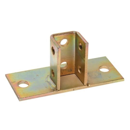 B-924FL Kindorf Connector Post Base, For Use With 1-1/2 x 1-1/2 in Channel, Steel