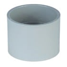 Standard Coupling, Size 1/2 Inch, Length 1-1/2 Inch, Outer Diameter 1-7/64 Inch, Inner Diameter 0.728 Inches, Material PVC, Color Gray, For use with Schedule 40 and 80 Conduit