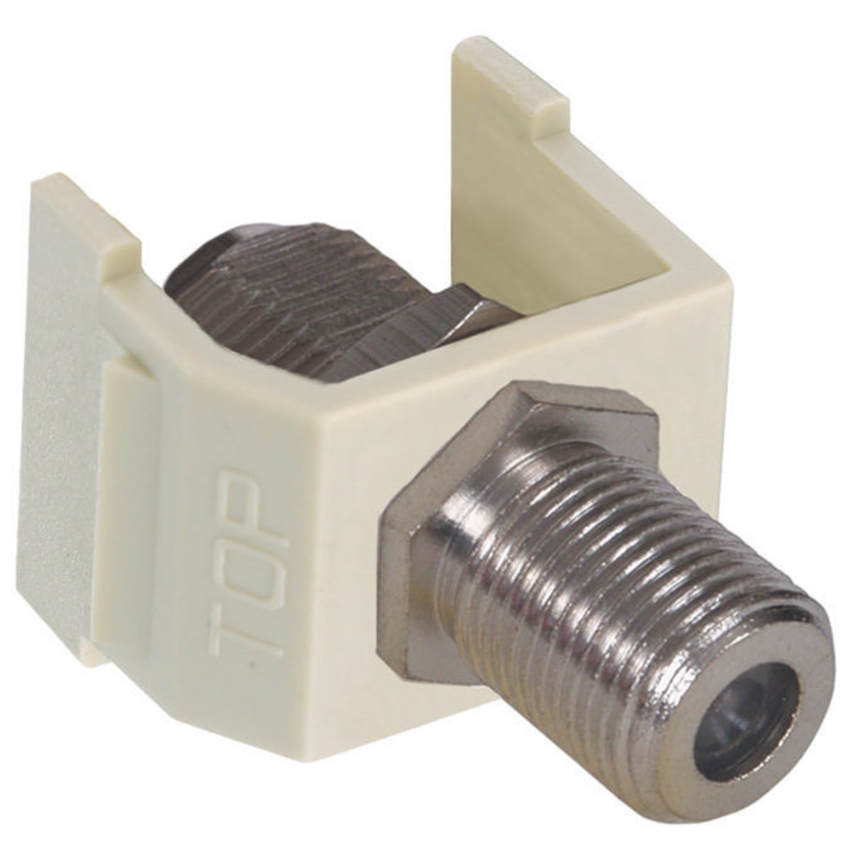 SFFWX Pass-Through Keystone Standard F-Connector, Female x Female Connector, Coaxial Cable