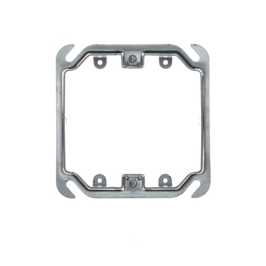 52CADJ2 Steel City Adjustable Mud Ring, 4 in L x 4 in W x 2-1/8 in D, Steel, 1/2 to 1-1/2 in Raised