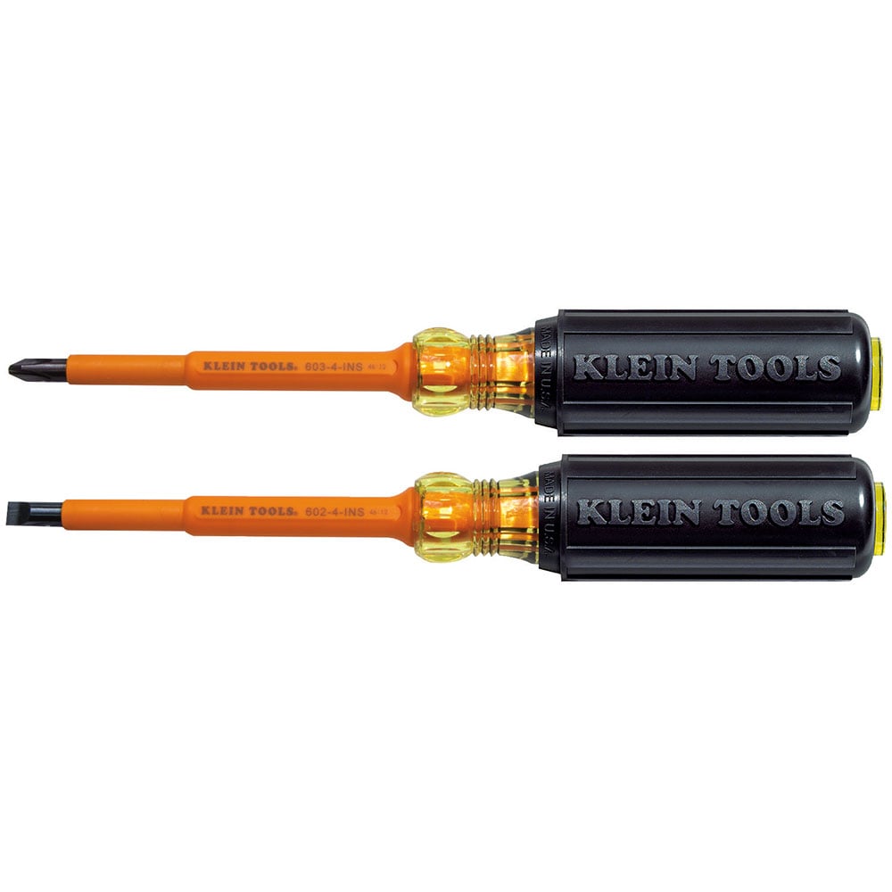 33532-INS Screwdriver Set, 2 Pieces, Steel/Plastic, Black Oxide