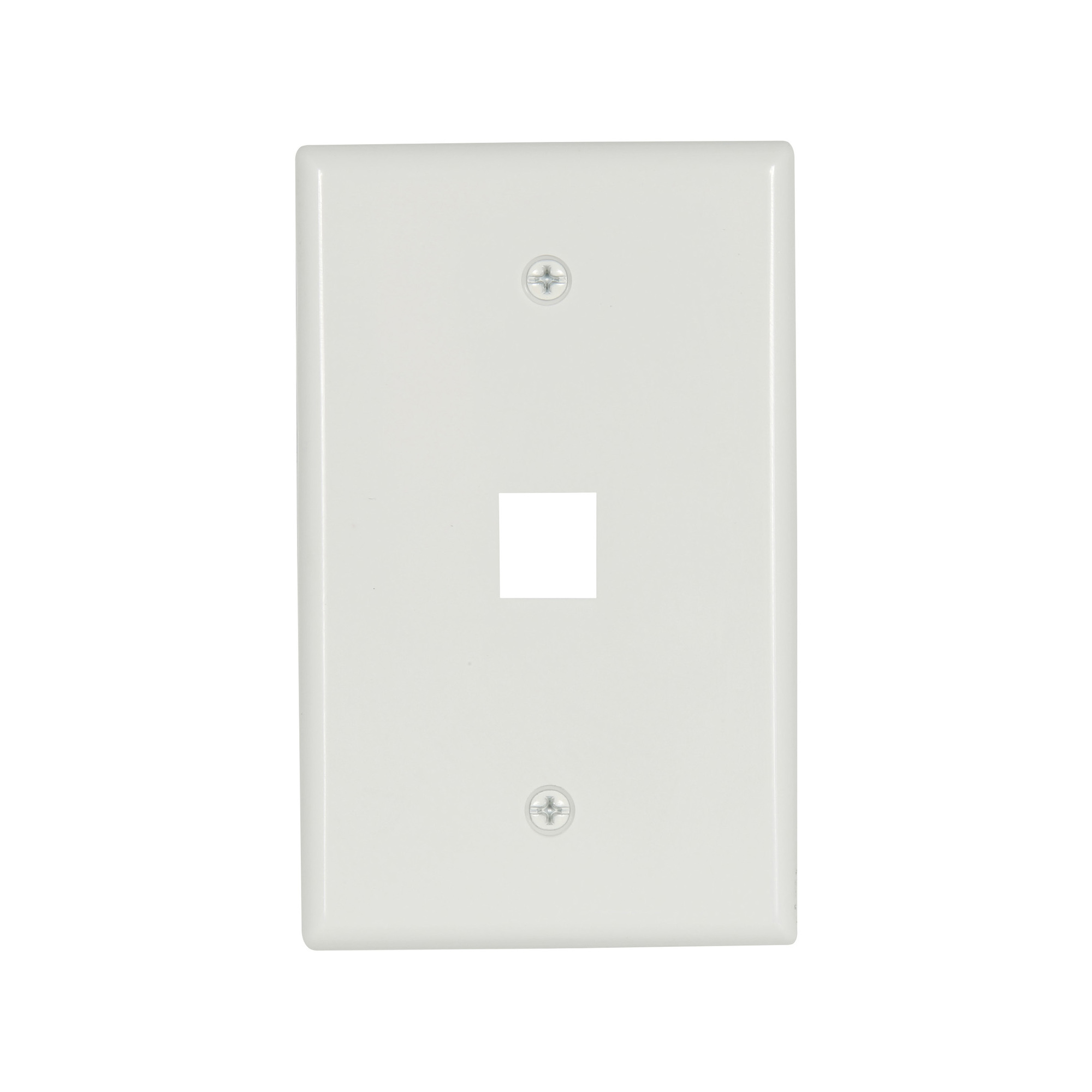 Eaton Modular wallplate, 1 Port Modular, MidSize, WH