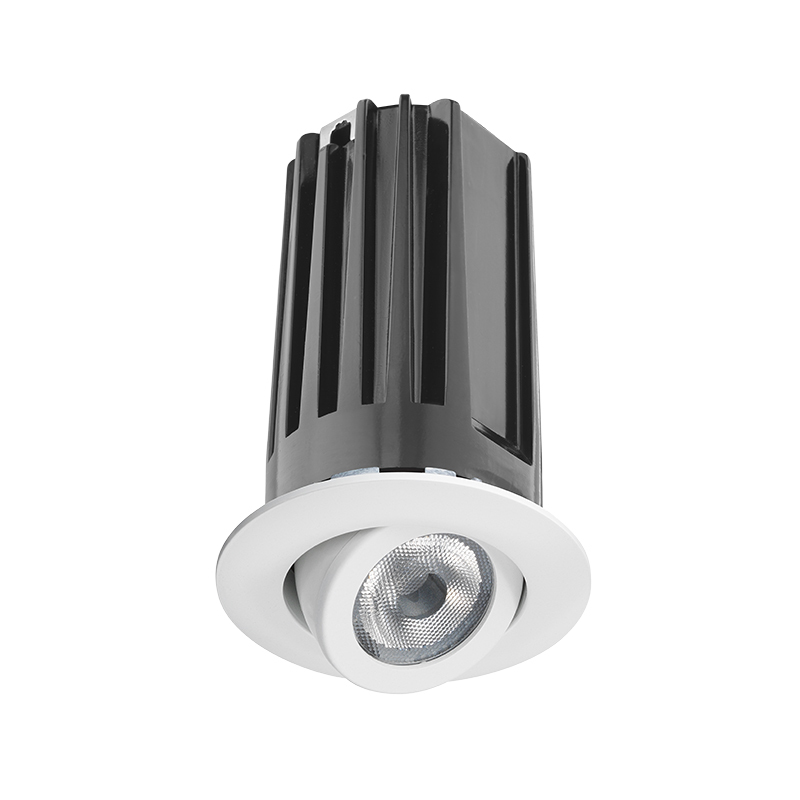 2LEDTRIM G2 ADJ 30K 90CRI SP WH Adjustable Generation 2 Flood Downlight Trim Module, 2-5/8 in Ceiling Opening, 120 V AC