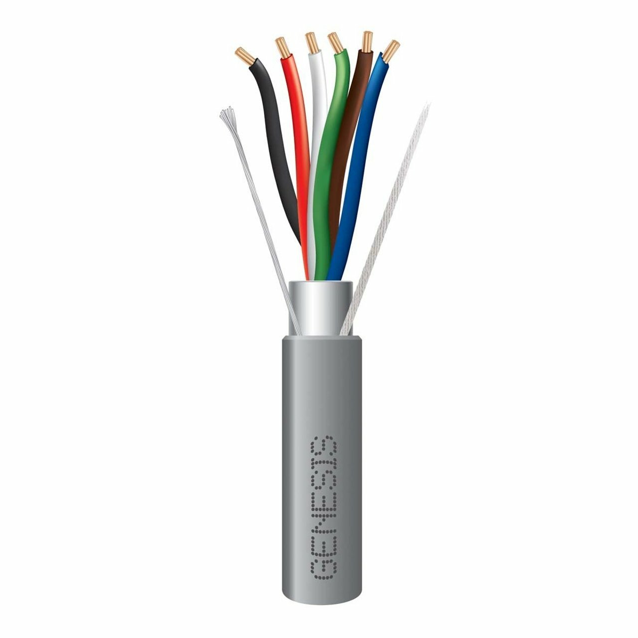 18/6 STRANDED SHIELDED CABLE - 1000 FT REEL - GRAY