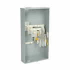 Eaton B-Line series single meter sockets, 200 A, Test block, Ring type, 3R, ANSI 61 gray painted, 200 kAIC, #6-250 MCM, Main fuse, Galvanized steel, Surface mount, 4 jaws, 1 position, 1?/3W, Overhead feed